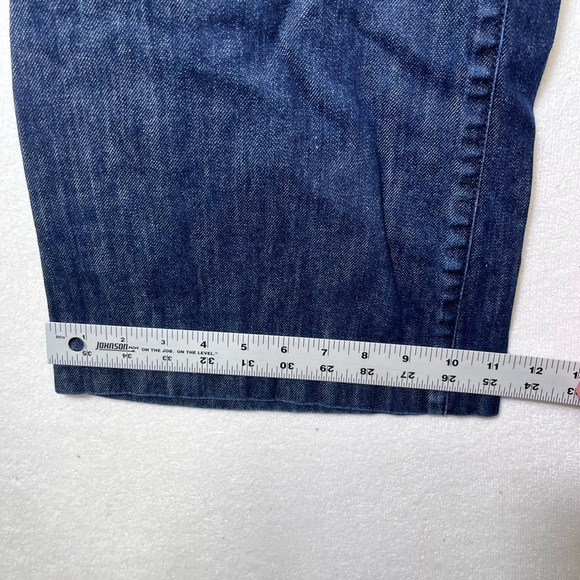 Talbots Classic Fit Wide Leg Jeans Womens 18W plus size Denim Blue Cotton 2147 - Picture 8 of 10